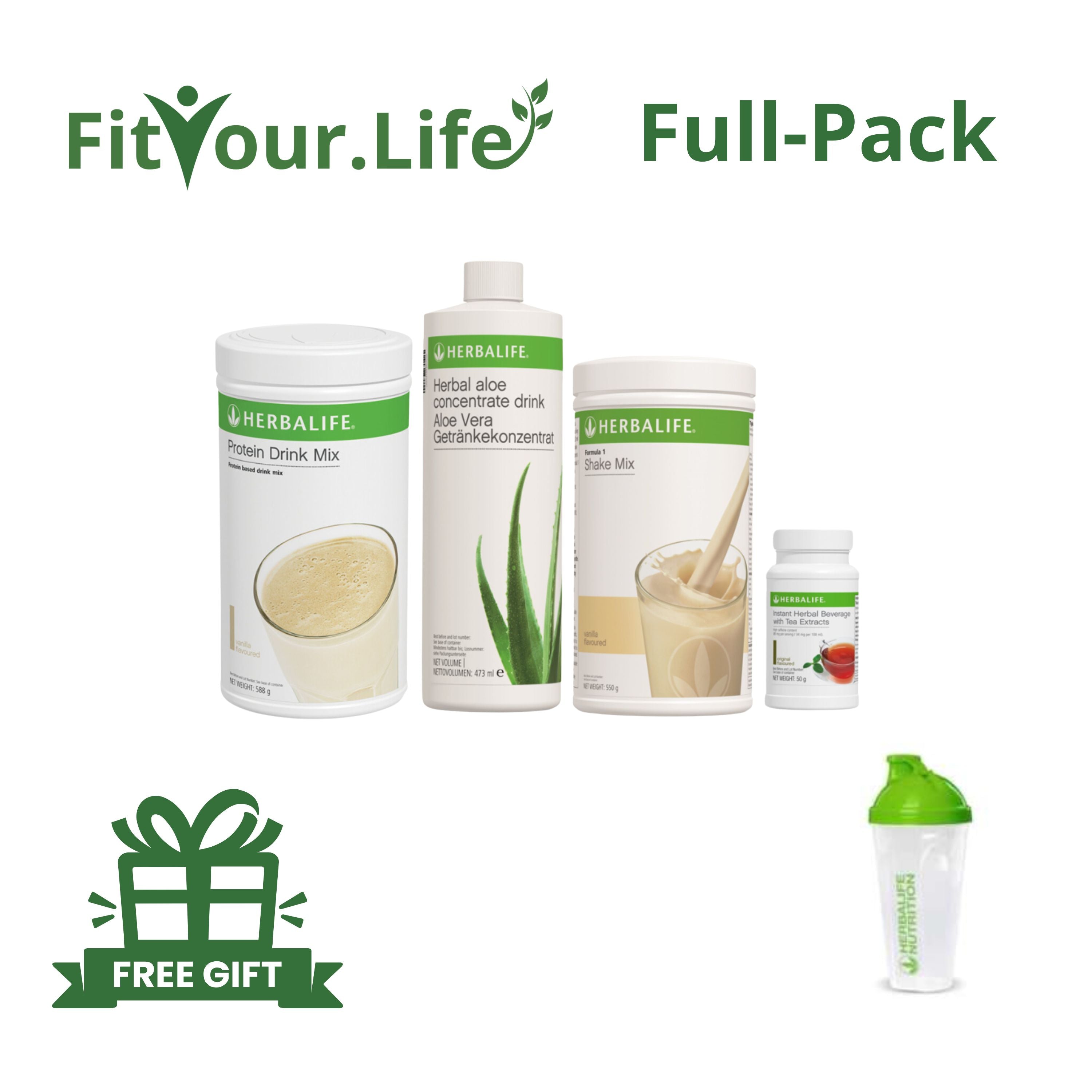 Herbalife Full Breakfast – Formula 1 Shake, Herbal Tea, Aloe Drink, Pr – HL  FitYourLife