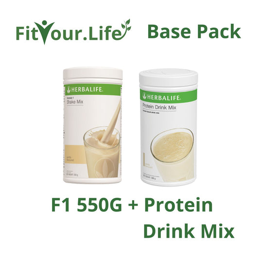 Complete Herbalife Base Pack Shake Formula 1 and Protein drink Mix